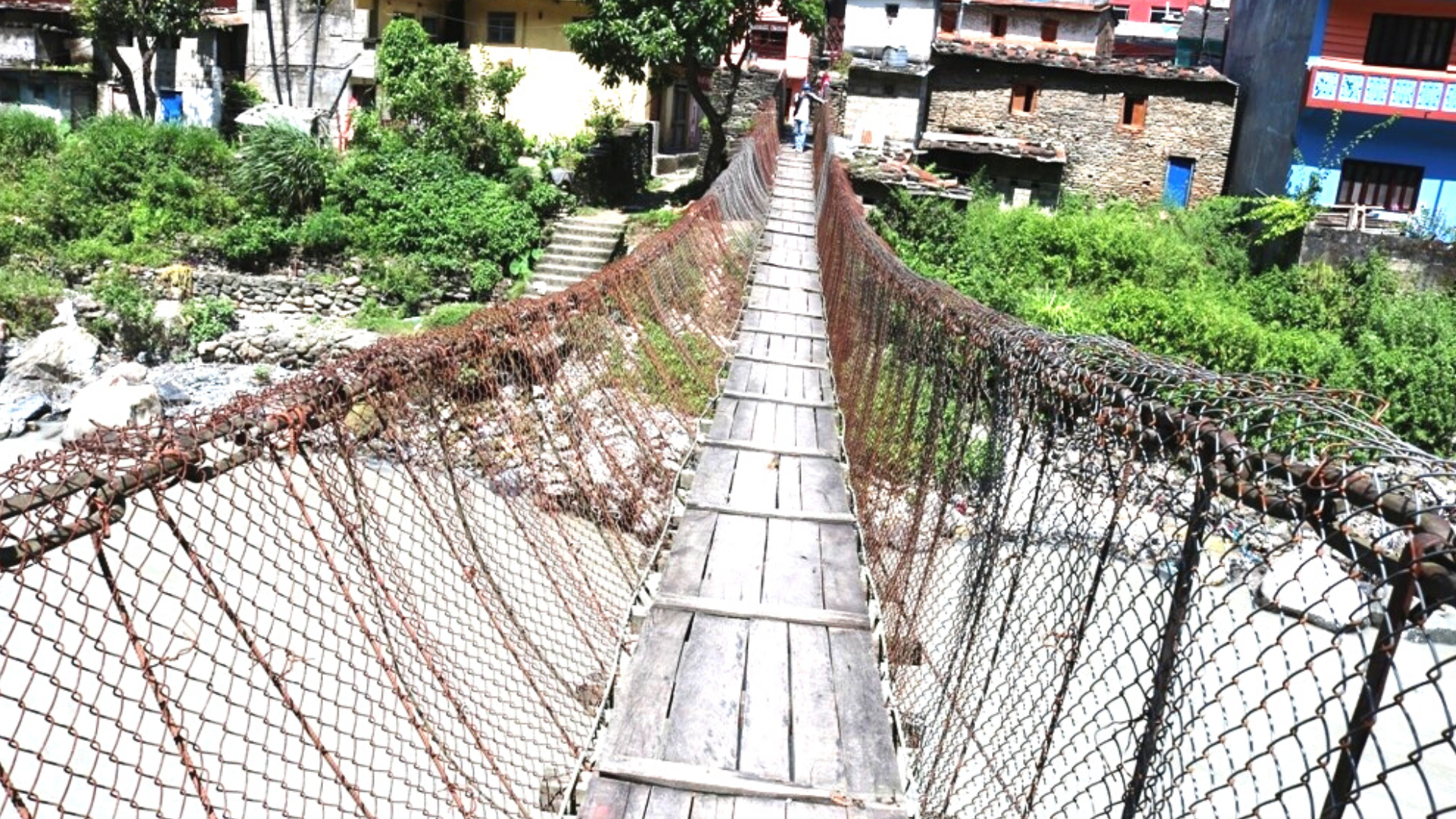 135 years old suspension bridge awaits maintenance   
