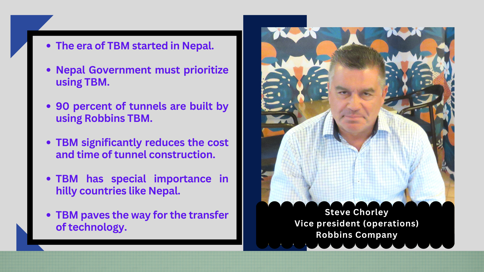 ‘It is high time for Nepal to use TBM’